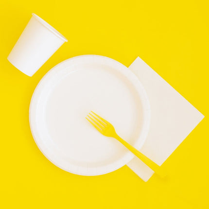 Neon Geel Tafelkleed 2,74m van Unique koop je bij Partywinkel