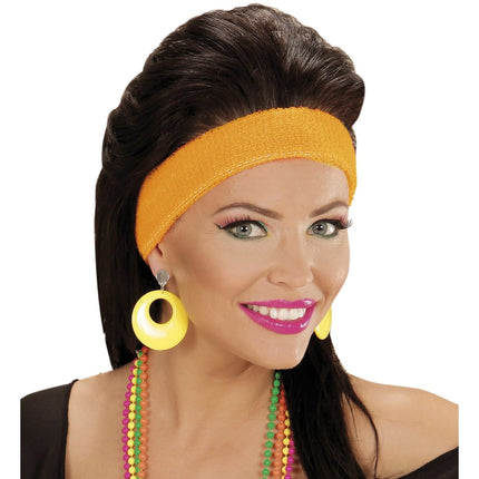 Neon Gele Oorbellen van Widmann koop je bij Partywinkel