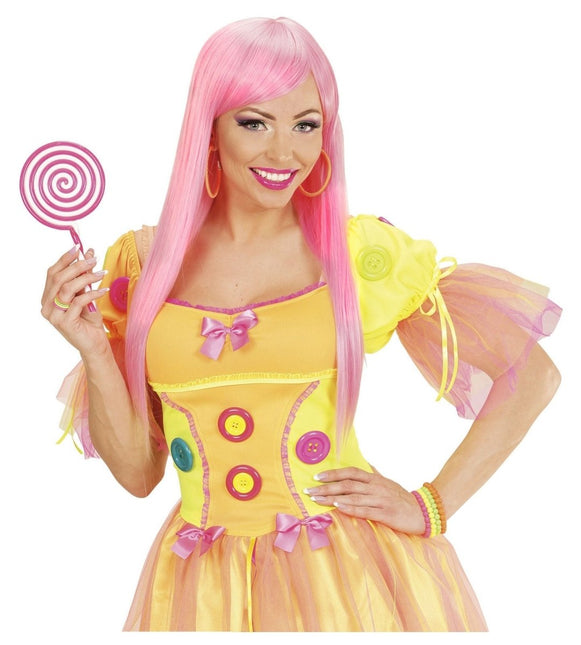 Neon Oranje Oorbellen Ringen van Widmann koop je bij Partywinkel