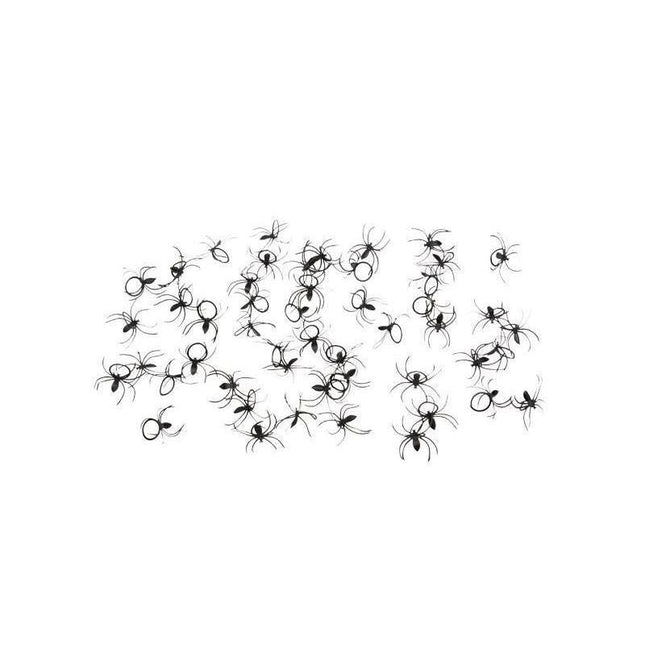 Nep Spinnen 2cm 50st - Partywinkel - 8434077194379