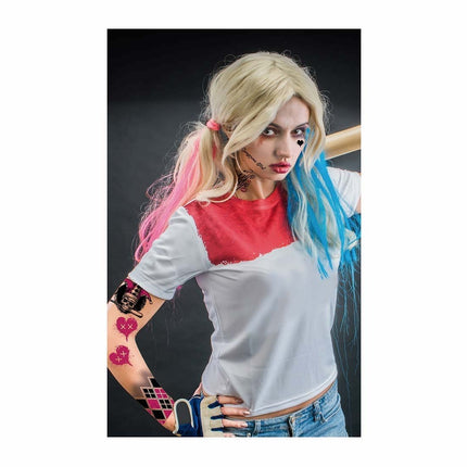 Nep Tattoos Harley Quin van Fiestas Guirca koop je bij Partywinkel