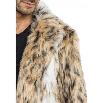 Nepbont Lange Jas – Dierenprint – Unisex van CHAKS koop je bij Partywinkel