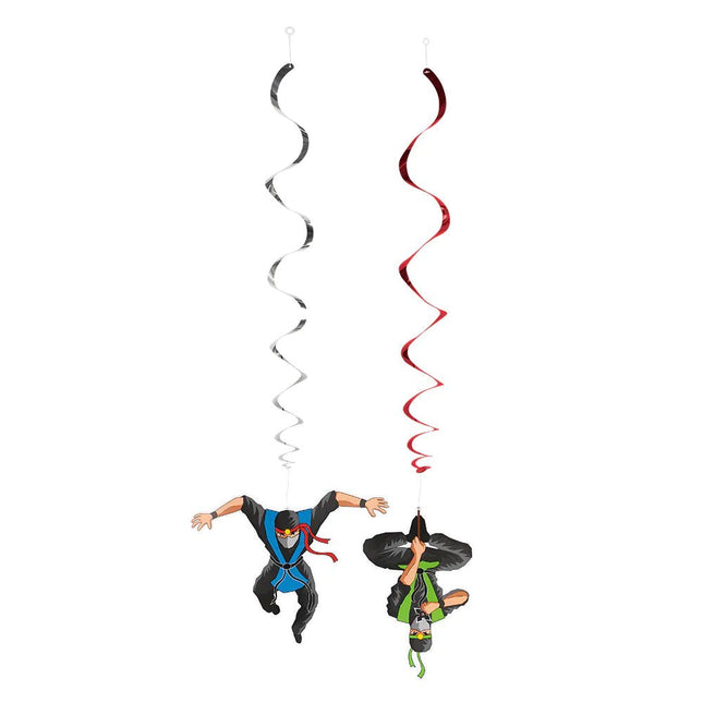 Ninja Hangdecoratie 85cm 2st van Boland koop je bij Partywinkel