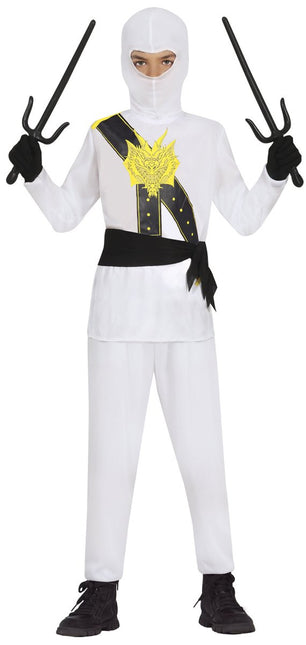 Ninja Kostuum Wit Jongen van Fiestas Guirca koop je bij Partywinkel