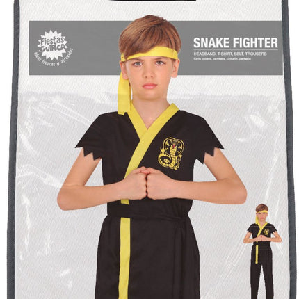 Ninja Kostuum Zwart Geel Jongen van Fiestas Guirca koop je bij Partywinkel
