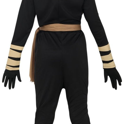 Ninja Pak Zwart Goud Meisje van Fiestas Guirca koop je bij Partywinkel