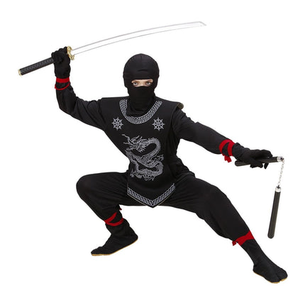Ninja Pak Zwart Wit Jongen van Widmann koop je bij Partywinkel