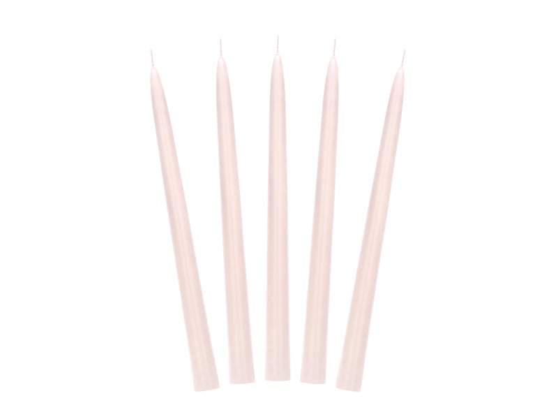 Nude Kaarsen 24cm 10st - Partywinkel - 5904555046573