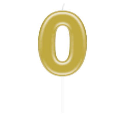 0 Rok Świeca Złota 10,5cm