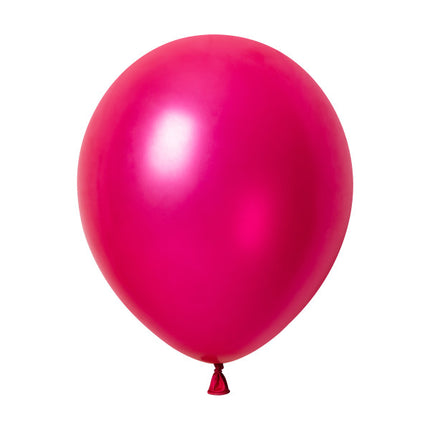 Balony perłowe w kolorze fuksji, 30 cm, 50 szt.