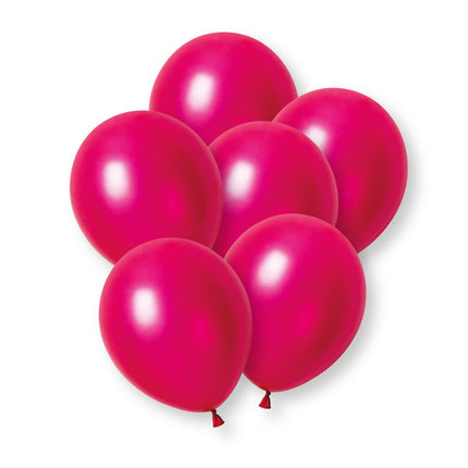 Balony perłowe w kolorze fuksji, 30 cm, 50 szt.