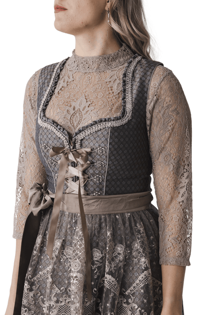 Oktoberfest Blouse Bruin Dames van Haus Huberts koop je bij Partywinkel