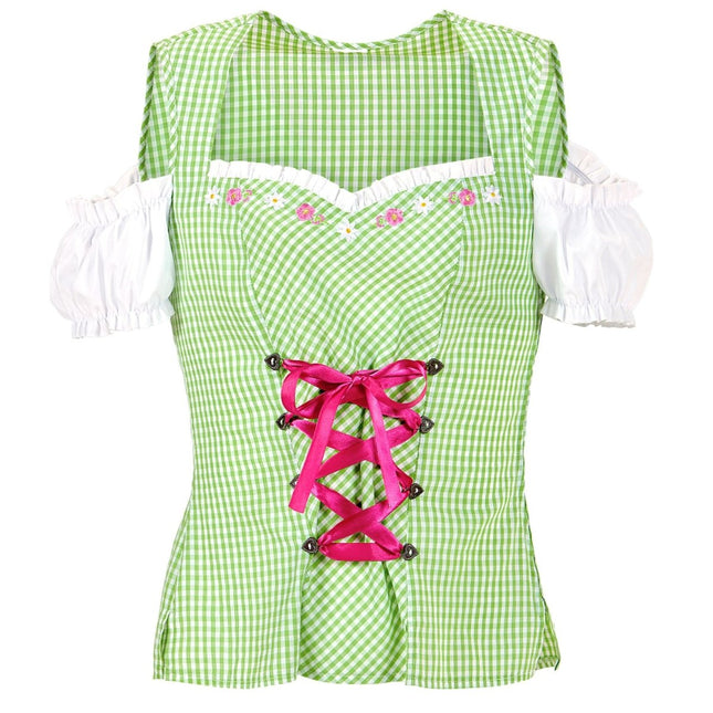 Oktoberfest Blouse Groen Roze Dames van Widmann koop je bij Partywinkel