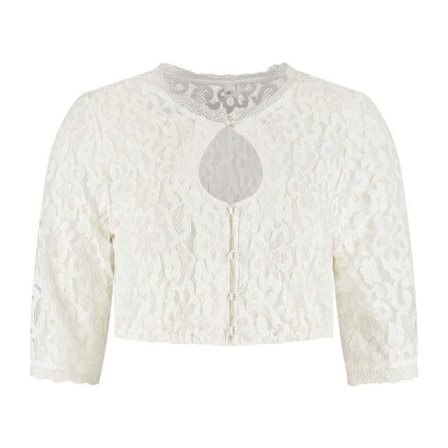 Oktoberfest Blouse Ivoorkleur Dames van Haus Huberts koop je bij Partywinkel