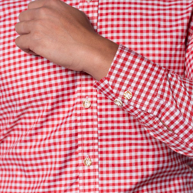 Oktoberfest Blouse Rood Heren - Partywinkel - 8720847791061