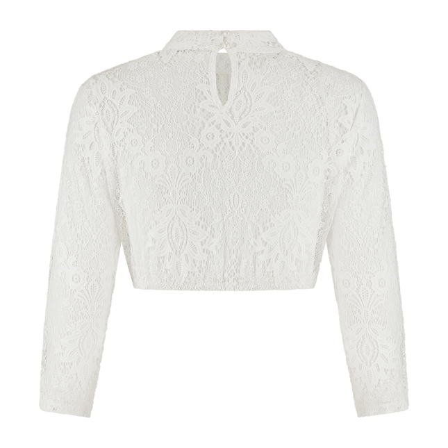 Oktoberfest Blouse Wit Dames Kant van Haus Huberts koop je bij Partywinkel