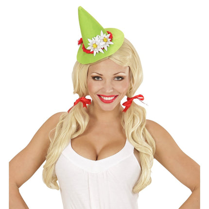 Oktoberfest Hoed Tiroler Mini Met Edelweiss van Widmann koop je bij Partywinkel