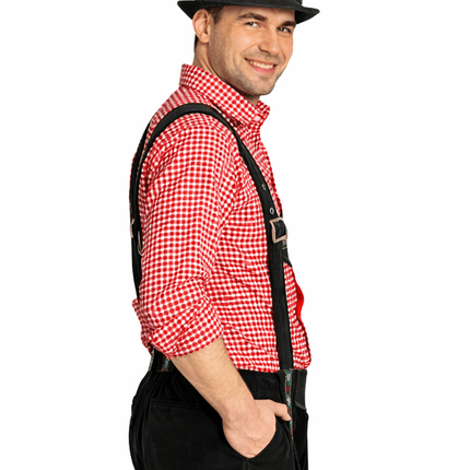 Oktoberfest Lederhose Zwart Kort van Partychimp koop je bij Partywinkel