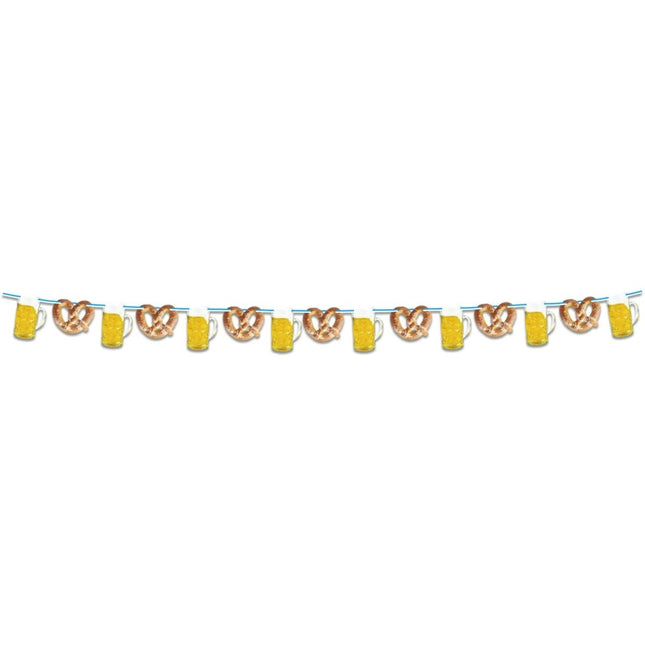 Oktoberfest Slinger Bier En Pretzels 10m - Partywinkel - 8714572209984