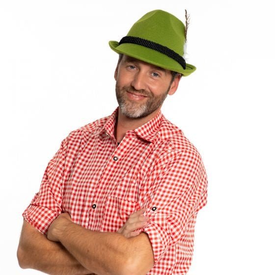 Oktoberfest Tiroler Hoed Beieren Groen van Partychimp koop je bij Partywinkel