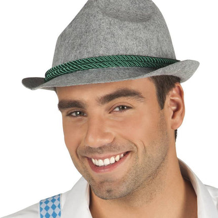 Oktoberfest Tiroler Hoed Groene Band van Boland koop je bij Partywinkel