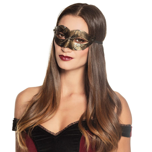 Oogmasker Gearpunk van Boland koop je bij Partywinkel