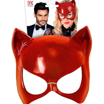 OOGMASKER KAT ROOD van Widmann koop je bij Partywinkel