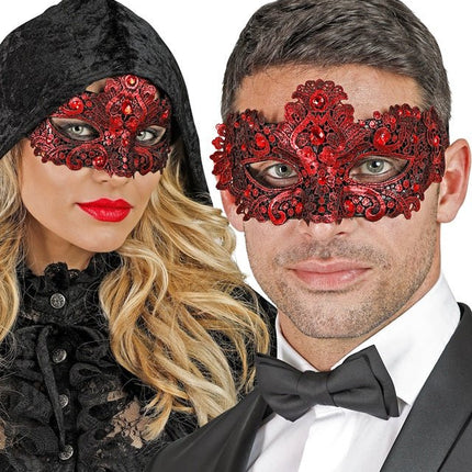 Oogmasker Theater Rood van Widmann koop je bij Partywinkel