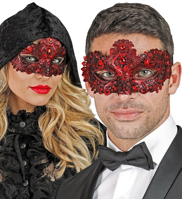 Oogmasker Theater Rood van Widmann koop je bij Partywinkel