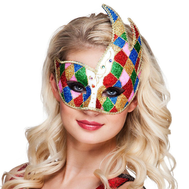 Oogmasker Venice Jester van Boland koop je bij Partywinkel