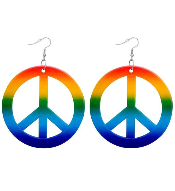 Oorbellen Hippie Regenboog van Widmann koop je bij Partywinkel