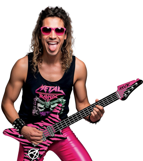 Opblaas elektrische gitaar 95 cm van Fiestas Guirca koop je bij Partywinkel