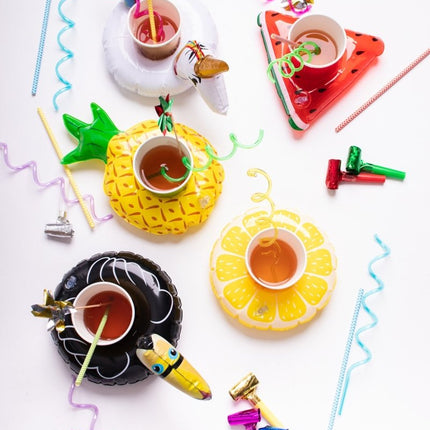 Opblaas Unicorn Bekerhouder 37cm van Folat koop je bij Partywinkel