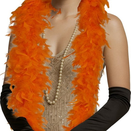 Oranje Boa Veren 80gr van Fiestas Guirca koop je bij Partywinkel