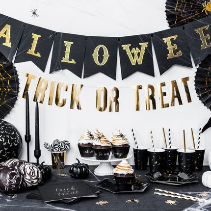 Oranje Halloween Letterslinger 1,75m van Partydeco koop je bij Partywinkel