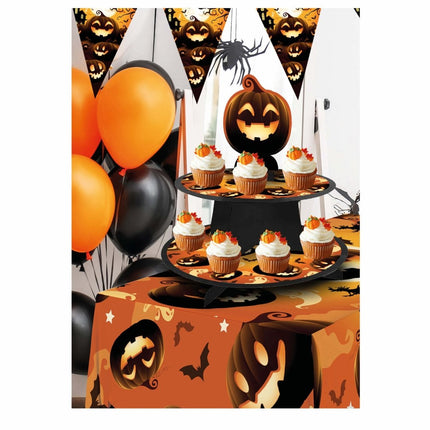 Oranje Halloween Tafeldecoratie Pompoenen 36cm van Fiestas Guirca koop je bij Partywinkel