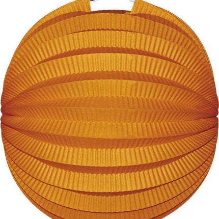 Oranje Lampion Bol 23cm - Partywinkel - 8711319300027
