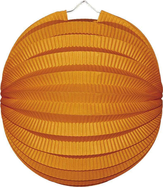 Oranje Lampion Bol 23cm - Partywinkel - 8711319300027