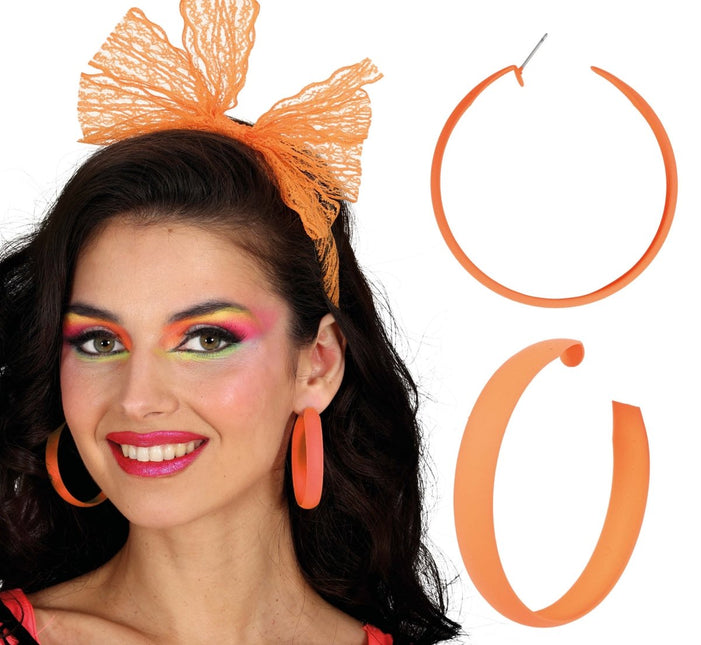 Oranje Oorbellen van Fiestas Guirca koop je bij Partywinkel
