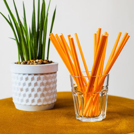 Oranje Rietjes Karton 20st van WeFiesta koop je bij Partywinkel