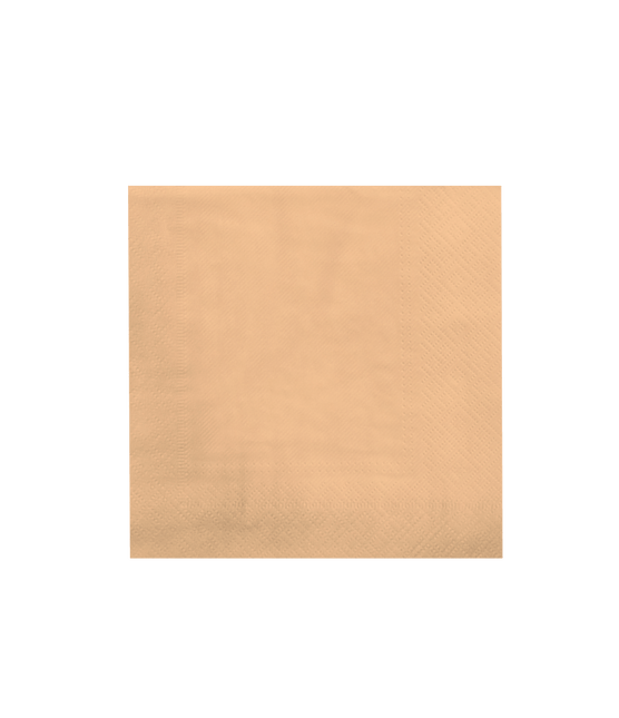 Oranje Servetten Pastel 16,5cm 8st van Paper Dreams koop je bij Partywinkel