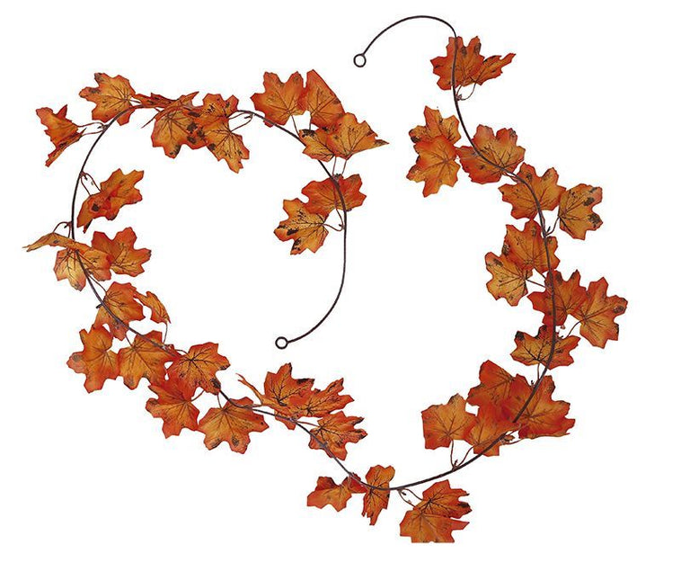 Oranje Slinger Bladeren 1,9m van Fiestas Guirca koop je bij Partywinkel