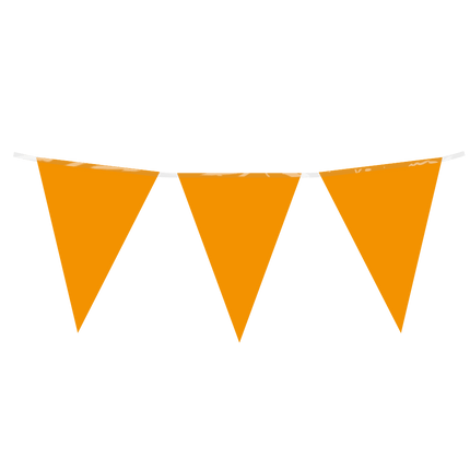 Oranje Slinger Plastic 10m - Partywinkel - 8716764235627