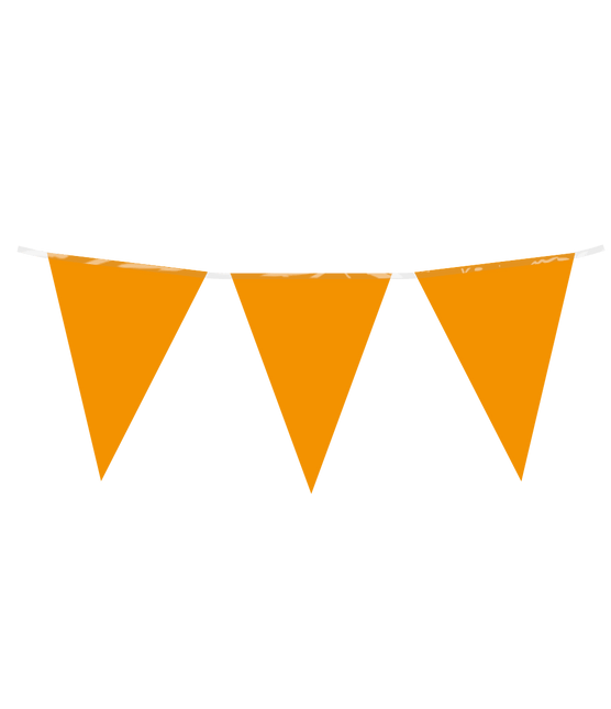 Oranje Slinger Plastic 10m - Partywinkel - 8716764235627