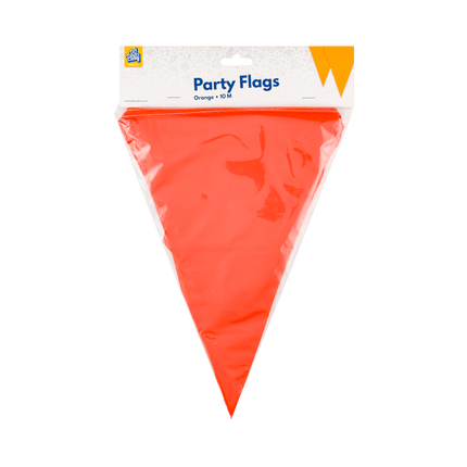 Oranje Slinger Plastic 10m - Partywinkel - 8716764235627