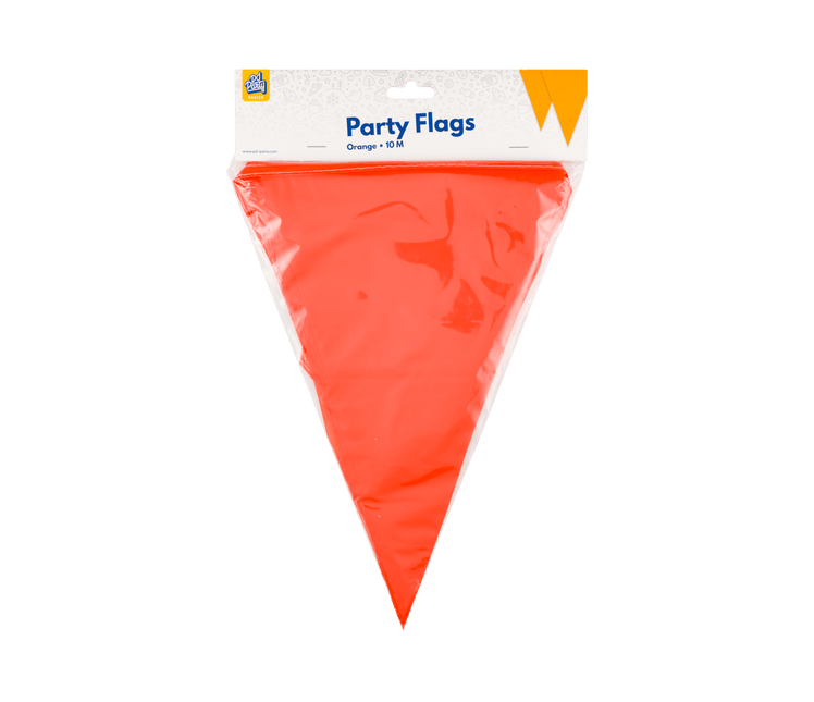 Oranje Slinger Plastic 10m - Partywinkel - 8716764235627