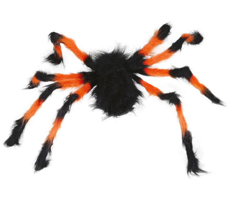 Oranje Zwarte Nep Spin 75cm van Fiestas Guirca koop je bij Partywinkel