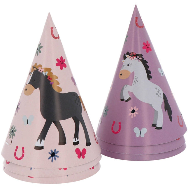 Paard Feesthoedjes 16cm 6st van Folat koop je bij Partywinkel