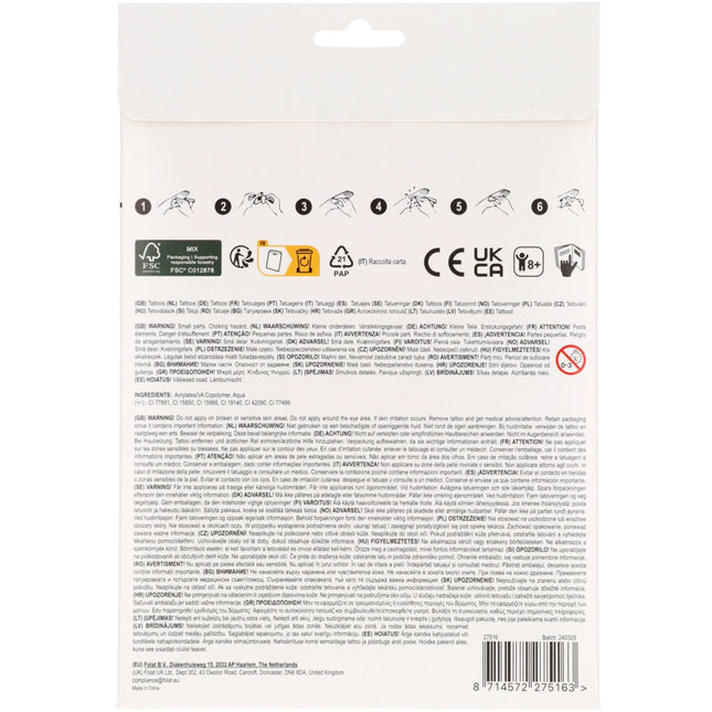 Paard Nep Tattoos 25st van Folat koop je bij Partywinkel