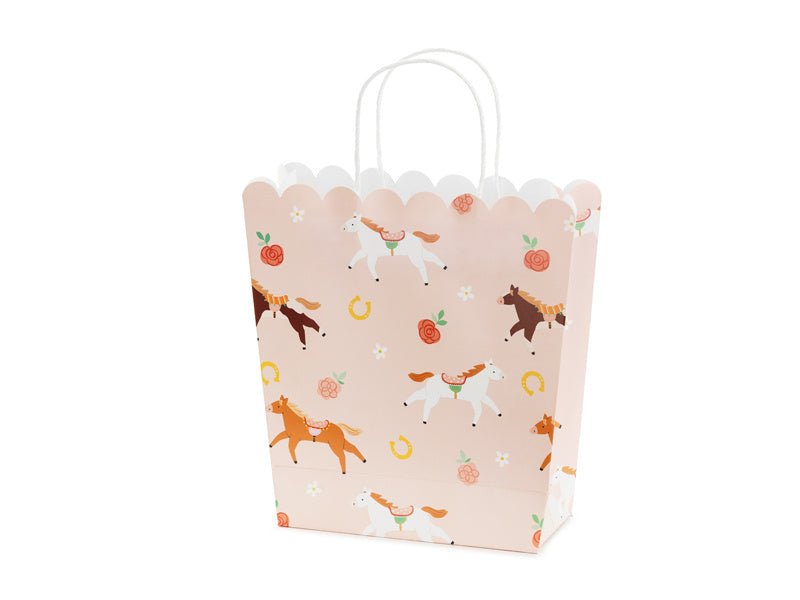Paarden Uitdeeltasje Roze 23cm van Partydeco koop je bij Partywinkel